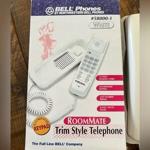 Bell White Trim Style Telephone